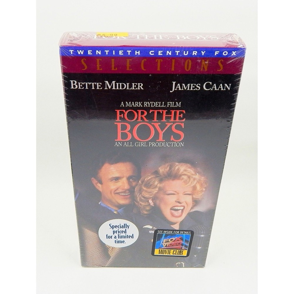 VHS - FOR THE BOYS - NEW FACTORY SEALED (1991 Bette Midler) Fox Video Watermark